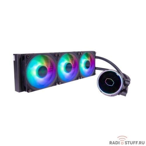 Система охлаждения/ Cooler Master MasterLiquid PL360 Flux (280W, 360mm, ARGB, fans:3x120mm/72.37CFM/32dBa/2300rpm, 1700/1200/115X/2066/2011-V3/2011/AM5/AM4/AM3/AM3+/AM2/AM2+/FM2/FM2+/FM1/TR4)