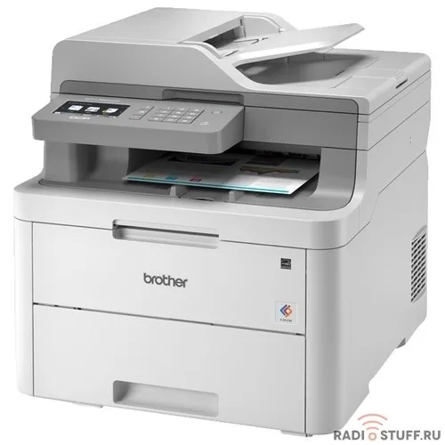 Brother DCP-L3550CDW МФУ, A4, цв.светодиодный, 18стр/мин, 512Мб, дуплекс, ADF50, LAN, WiFi (старт.картриджи на 1000стр) (DCPL3550CDWR1)