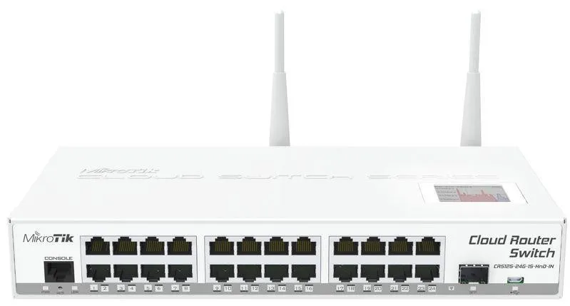 Коммутатор Mikrotik CRS125-24G-1S-2HnD-IN