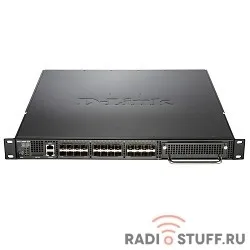 D-Link DXS-3600-32S/B1AEI/B2AEI PROJ Управляемый стекируемый коммутатор 3 уровня с 24 портами 10GBase-X SFP+, 1 слотом расширения, источником питания AC и 3 вентиляторами