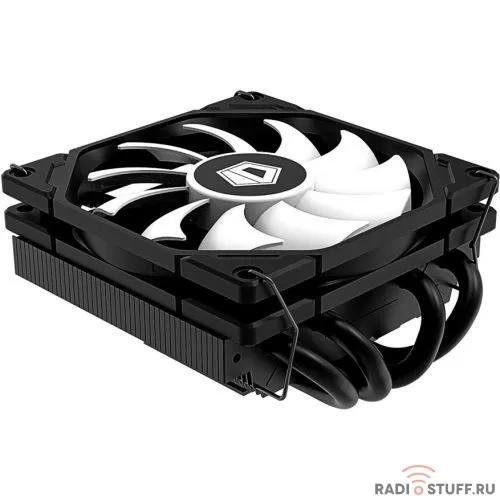 Cooler ID-Cooling IS-40X V2 LGA1700/115X/AM4 низкопрофильный высота 45mm (36шт/кор, TDP 100W, PWM, 4 тепл.трубки прямого контакта, FAN 92mm, черный) BOX 