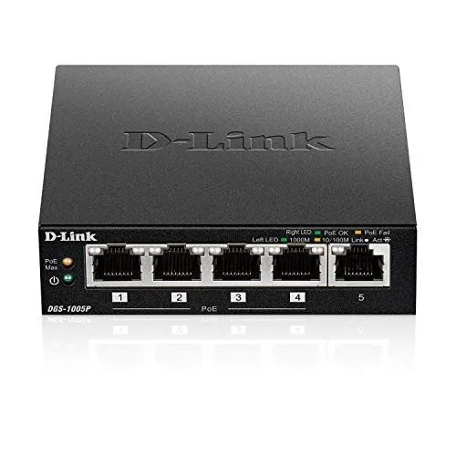 D-Link DIS-100G-5SW/A1A Промышленный неуправляемый коммутатор с 4 портами 10/100/1000Base-T, 1 портом 1000Base-X SFP, функцией энергосбережения и поддержкой QoS