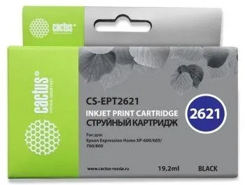 Картридж BLACK 19.2ML CS-EPT2621 CACTUS