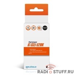 T2 CLI-521BK (IC-CCLI-521BK) Картридж для Canon MP540/620/630/980/PIXMA iP4700, черный, с чипом
