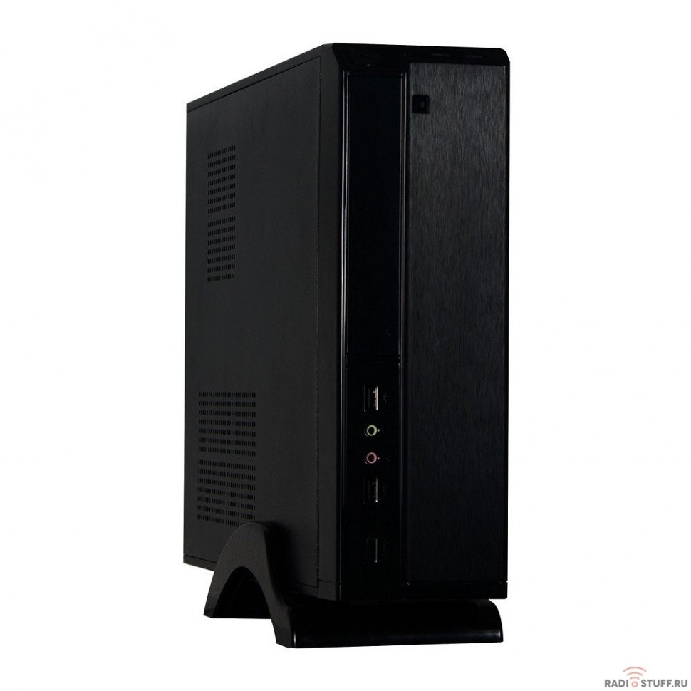 Exegate EX268690RUS Корпус MiniITX Exegate MI-207 Black, miniITX/mATX, <M400, 80mm>, 2*USB, Audio