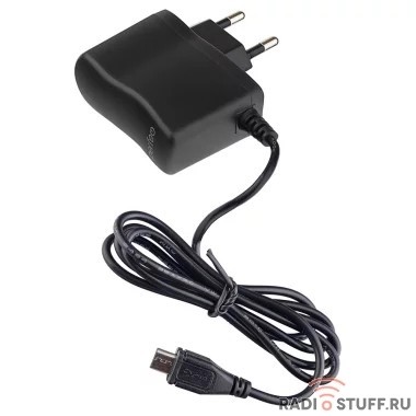 PERFEO Сетевое зарядное устройство с разъемом USB, 1А, с кабелем micro USB, 1 метр, черный (I4633)