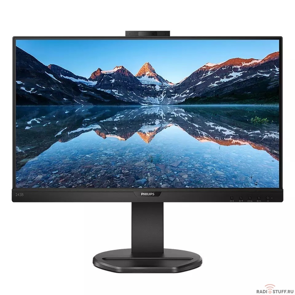 LCD PHILIPS 23.8" 243B9H/00 Black с поворотом экрана {IPS 1920x1080 75Hz 4ms 178/178 250cd 50M:1 HDMI}