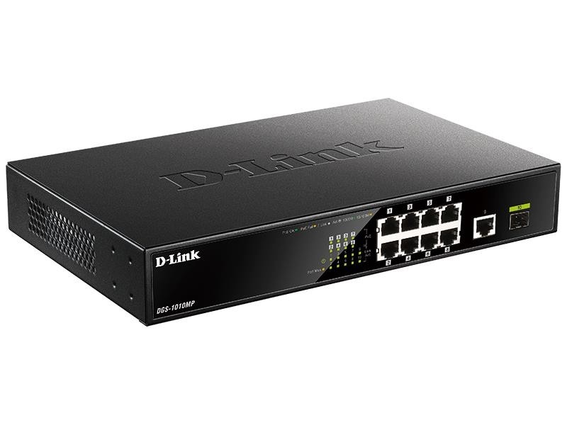 Коммутатор 10PORT 10/100/1000 POE DGS-1010MP/A1A	 D-LINK