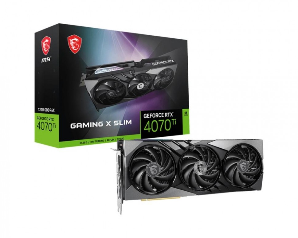 Видеокарта PCIE16 RTX4070TI 12GB 4070 TI GAMING X SLIM 12G MSI