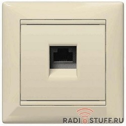 Legrand 774130 Розетка RJ45 Valena 1 выход Кат.5e UTP  монтаж на захватах слоновая кость