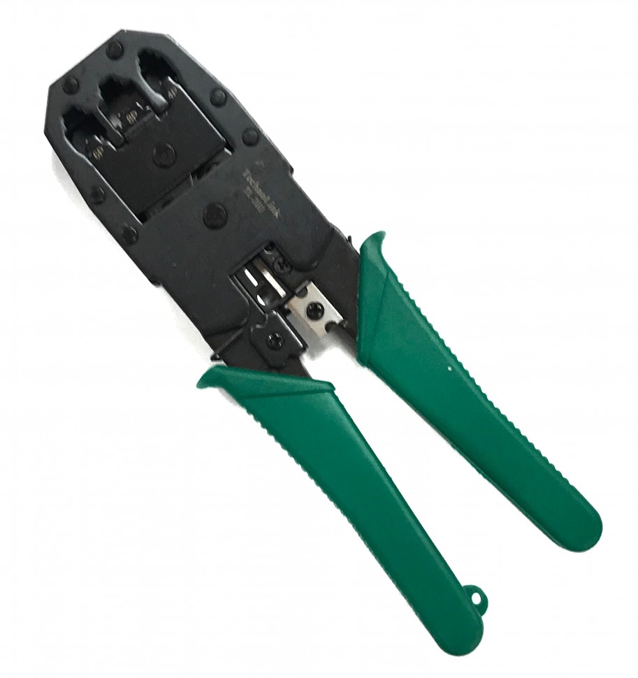 TL-200 Инструмент для обжима (кримпер)  8P8C/RJ45,6P6C/RJ12,6P4C/RJ11,6P2C,4P4C,4P2C/Plugs&Dec/ OFF set plug 6P6C  металлический, Technolink