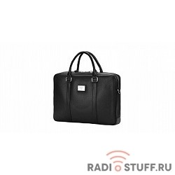 Сумка Continent  CM-122 Black  {полиэстр/эко кожа, черная 15.6"}