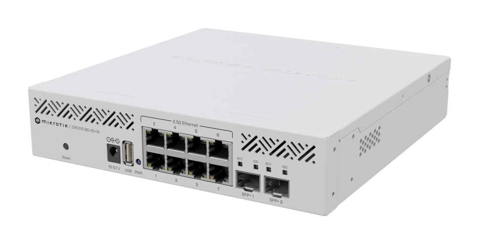 MikroTik CRS310-8G+2S+IN коммутатор