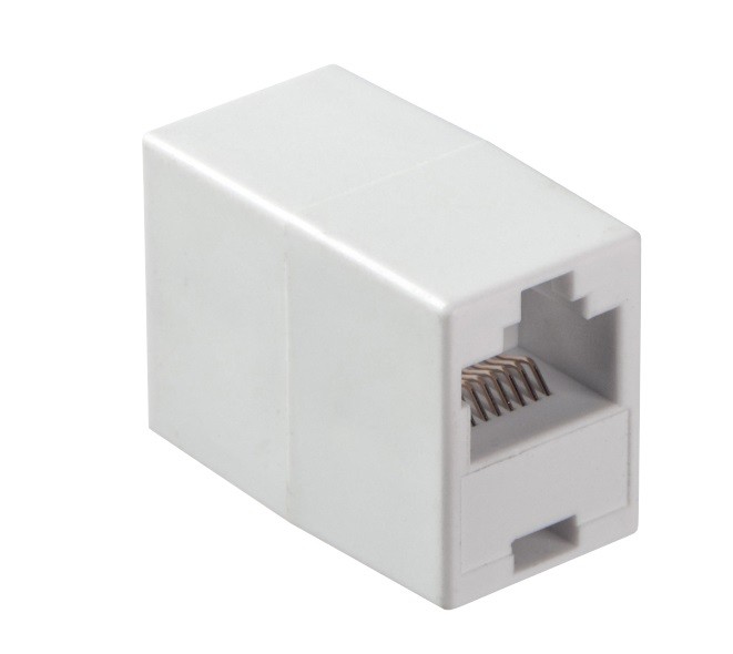 Соединительный модуль RJ45(8p8c) на RJ45(8p8c) прямой контакт/ белый, NETKO Optima