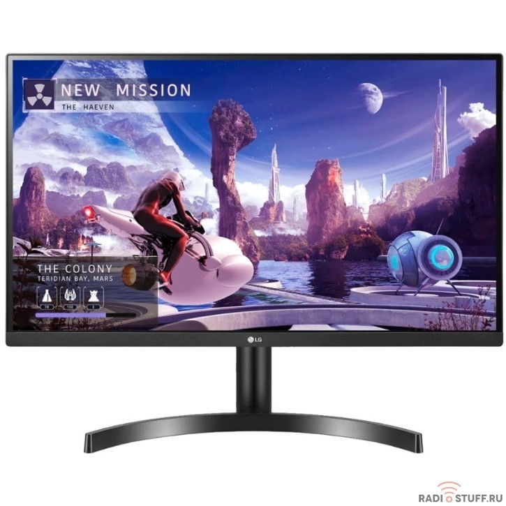 LCD LG 27" 27QN600-B черный {IPS 2560x1440 75Hz 5ms 178/178 8bit(6bit+FRC) 350cd 1000:1  HDR10  Headph.Out vesa}