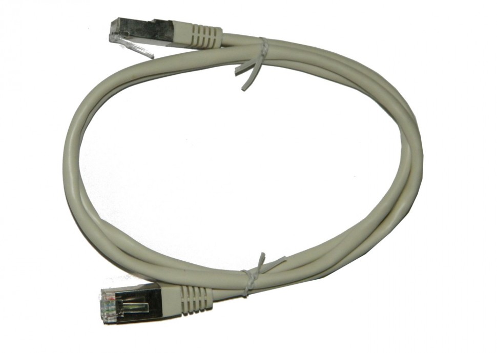 Патч-корд Technolink FTP4 cat.5е, 1.0м, BC, серый, литой коннектор