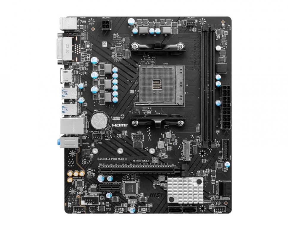 Материнская плата AMD B450 SAM4 MATX B450M-A PRO MAX II MSI