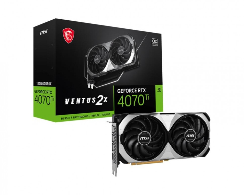 Видеокарта PCIE16 RTX4070TI 12GB 4070 TI VENTUS 2X 12G OC MSI