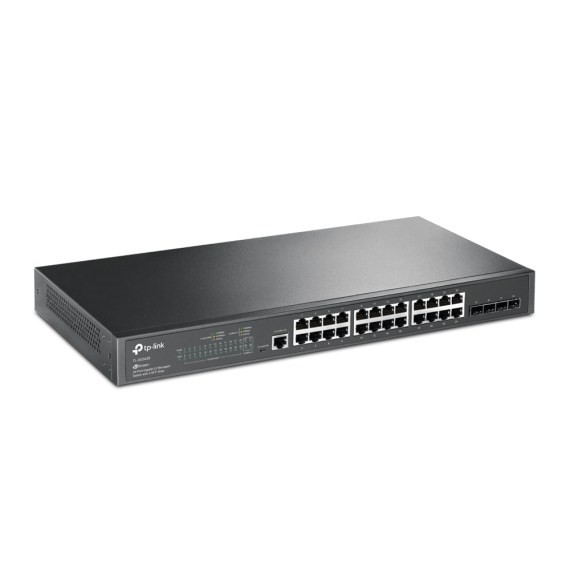 TP-Link TL-SG3428 Ver2.0 JetStream 24 портовый гигабитный управляемый коммутатор уровня 2+ с 4 SFP слотами SMB