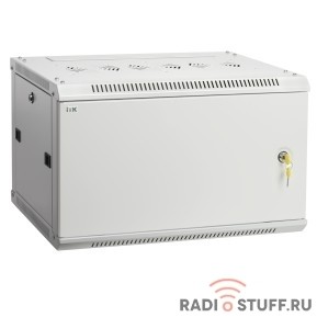Шкаф, LINEA W, 15U, (600x600мм), дверь металл, серый, ITK