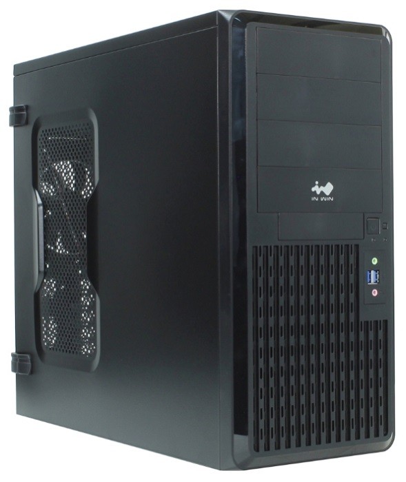 Midi Tower InWin PE689 Black 2*USB 3.0+Fan+Audio+2SATA ATX RACKMOUNT*(без блока питания)
