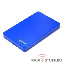 Gembird EE2-U2S-40P-B Внешний корпус 2.5" Gembird EE2-U2S-40P-B, синий, USB 2.0, SATA, пластик