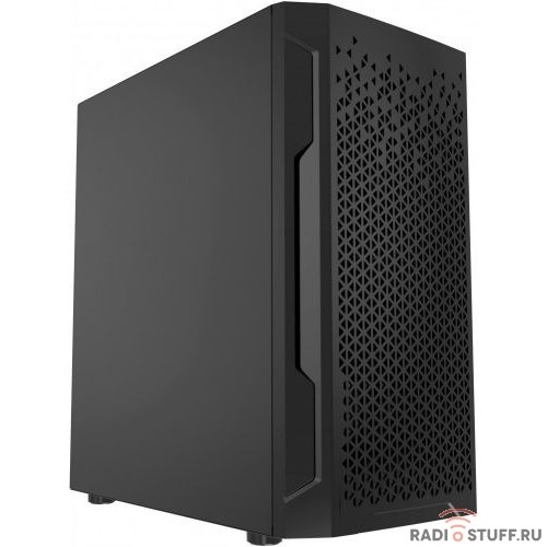 Powercase Корпус Mistral Micro Z2B SI, Non Window, Mesh, 2x 120mm fan, чёрный, mATX  (CMIMZB-F2SI)