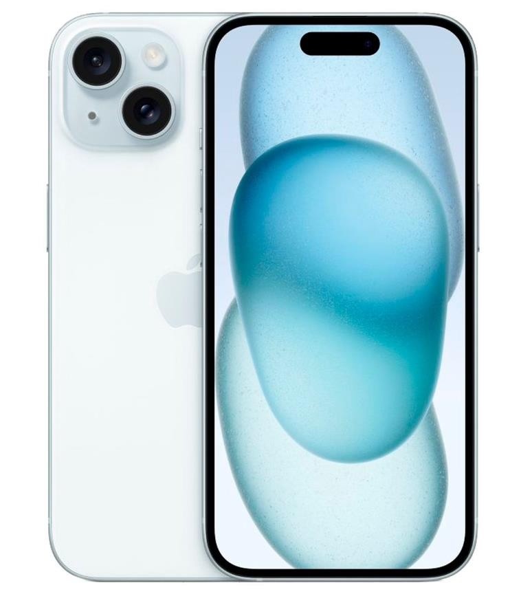 Смартфон APPLE IPHONE 15/128 Гб RAM 6Гб синий/Наличие WiFi/Наличие 3G/LTE/Наличие 4G/5G/Only eSIM MTLG3CH/A