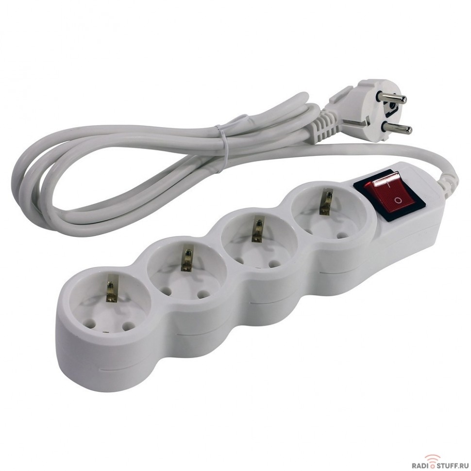 5bites SP4W-150 Сетевой фильтр  4S / 3*0.75MM2 / 5M / WHITE