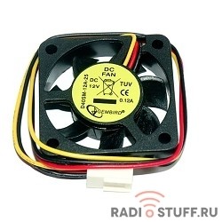 Gembird Вентилятор 40x40x10, шнур 25см, 3pin [D40SM-12A-25]