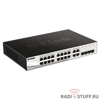 D-Link DGS-1210-20/FL2A Управляемый L2 коммутатор с 16 портами 10/100/1000Base-T и 4 комбо-портами 100/1000Base-T/SFP